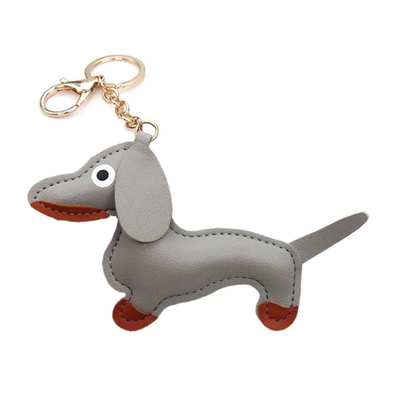 Mini Dachshund Dog Keychain 🐾