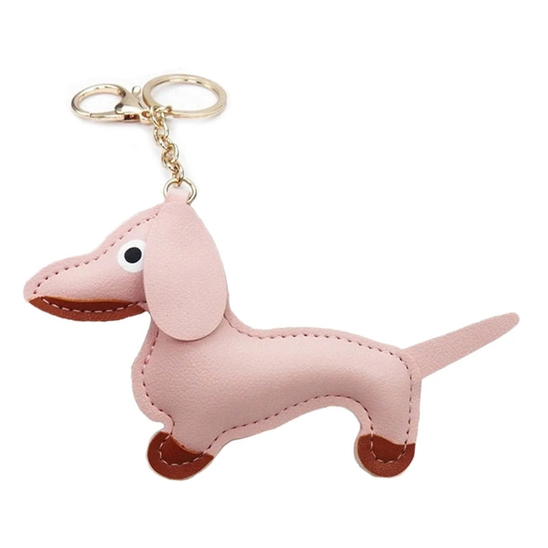 Mini Dachshund Dog Keychain 🐾