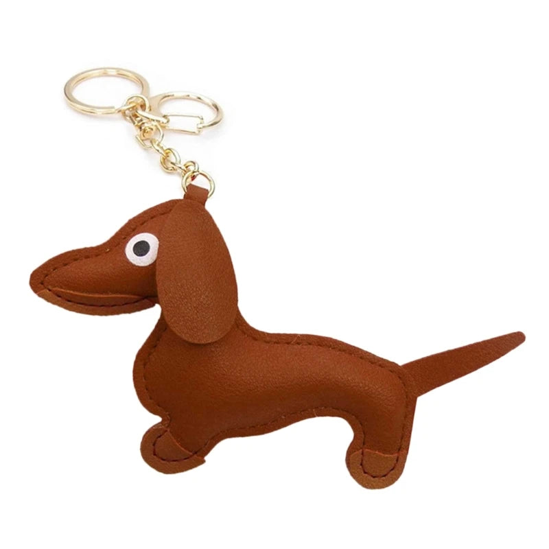 Mini Dachshund Dog Keychain 🐾