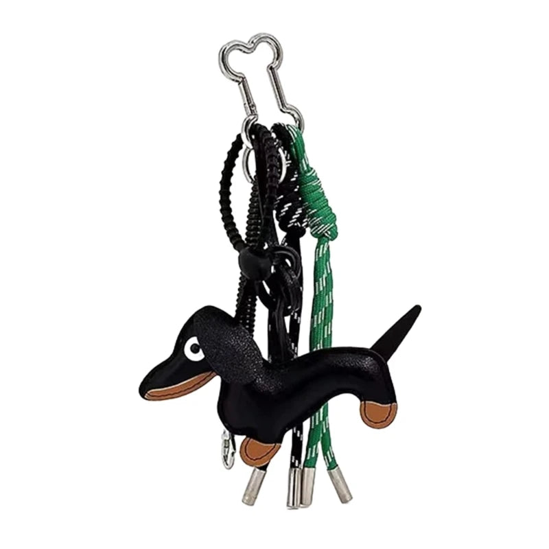 Mini Dachshund Dog Keychain 🐾