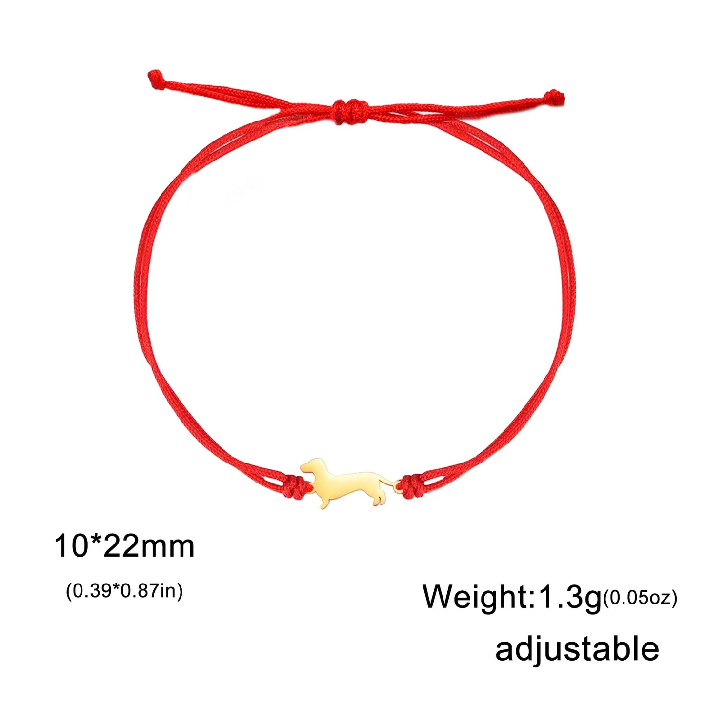 Gold-Plated Dachshund Bracelet 🐾