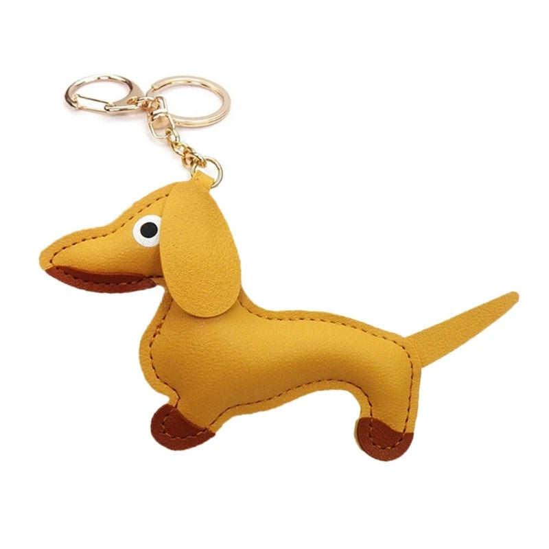 Mini Dachshund Dog Keychain 🐾