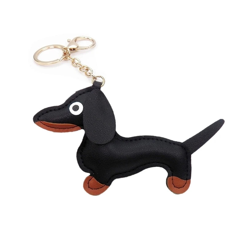 Mini Dachshund Dog Keychain 🐾