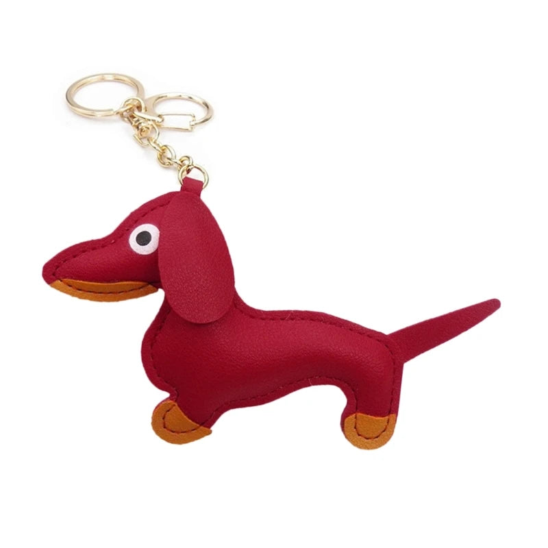 Mini Dachshund Dog Keychain 🐾