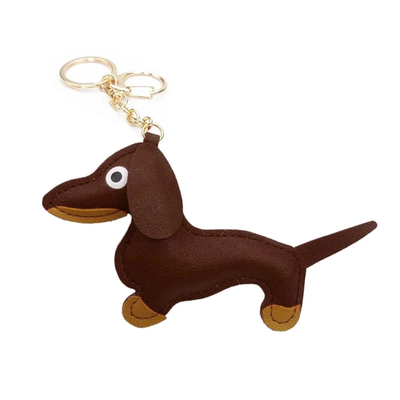 Mini Dachshund Dog Keychain 🐾