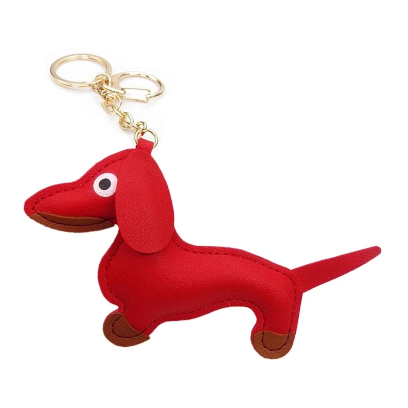 Mini Dachshund Dog Keychain 🐾