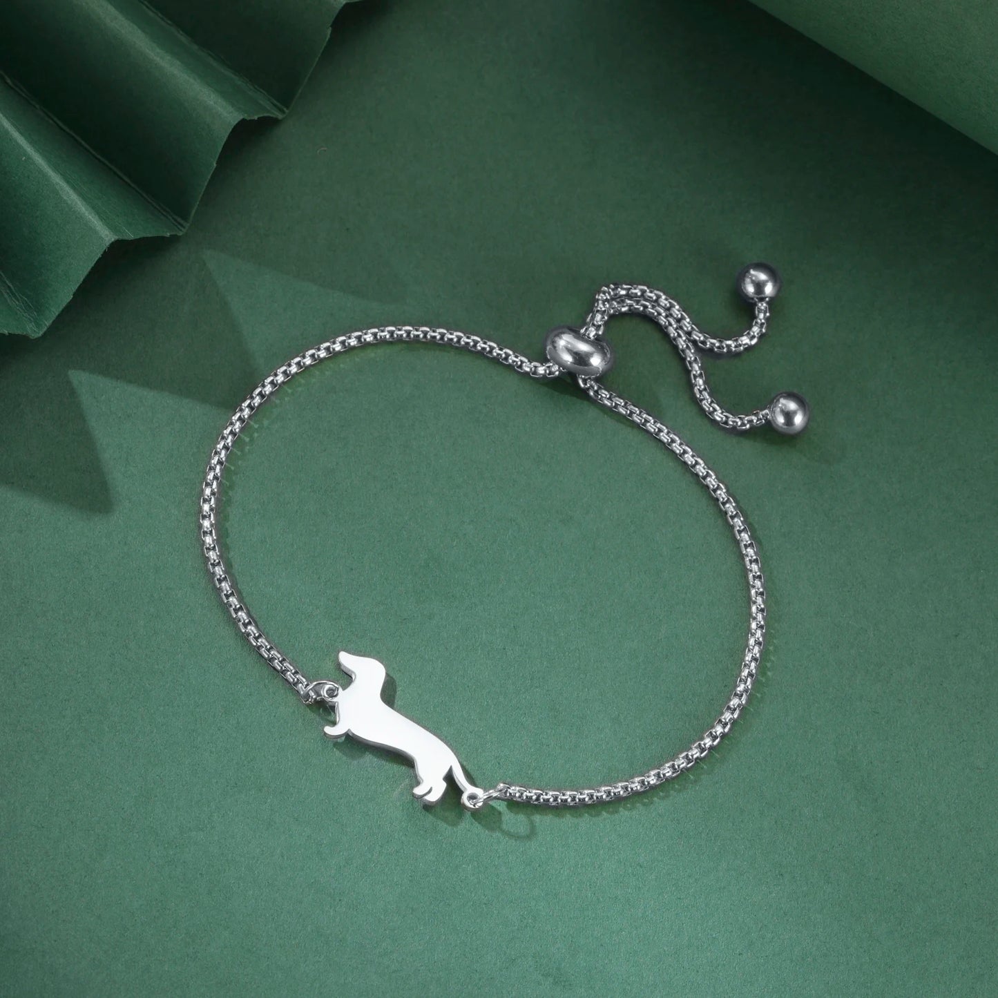 Gold-Plated Dachshund Bracelet 🐾